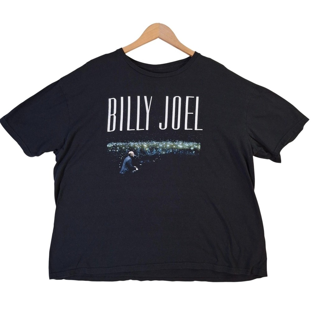 Billy Joel Shirt Mens 2XL Black In Concert Tour 2023 Graphic Band Rock Music